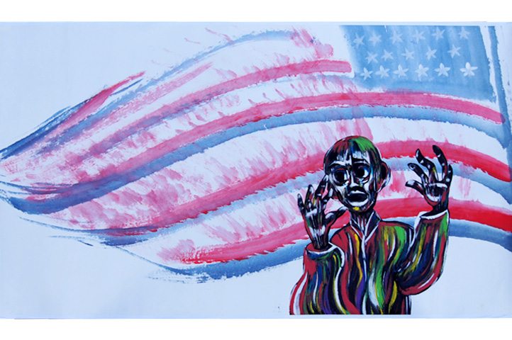 世界最長絵画にチャレンジ No.11「平和への願い（イラク戦争…傷ついた子供たち２）」
